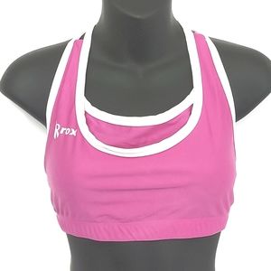 3 for $25 Rrox Pink & White Sports Top with Aboriginal Bear Design, Size L